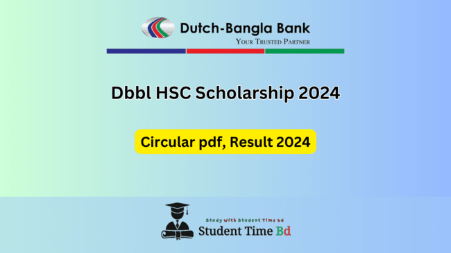 Dbbl HSC Scholarship Circular pdf, Result 2024