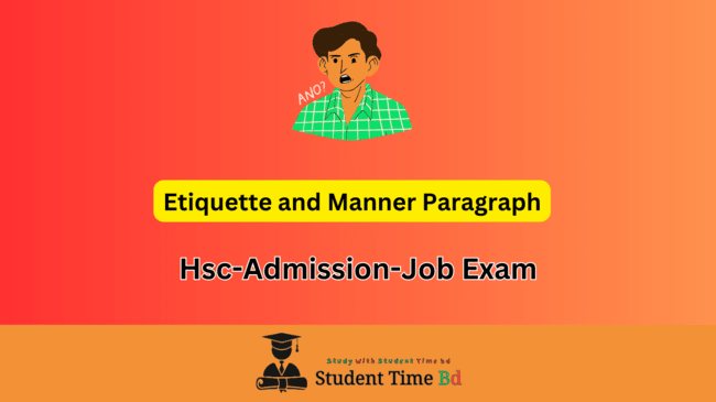 Etiquette and Manner Paragraph