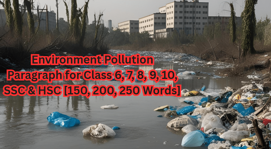 Environment Pollution Paragraph for Class 6, 7, 8, 9, 10, SSC & HSC [150, 200, 250 Words]
